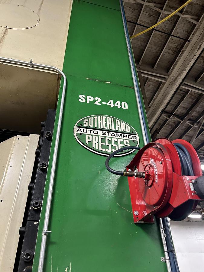 Used 440 ton Sutherland 120"x60 SSDC Stamping Press