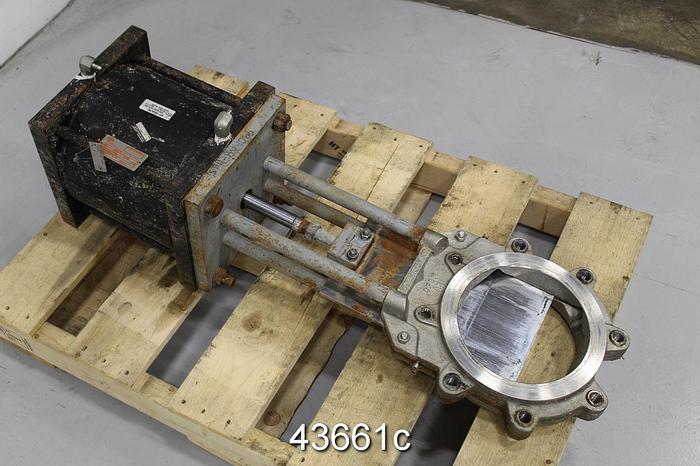 Used Wey 8" Air Operated Knife Gate Valve #43661