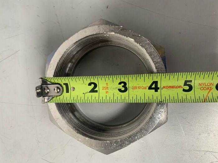 Used 3.5" Stainless Steel Hex Nut for endcap