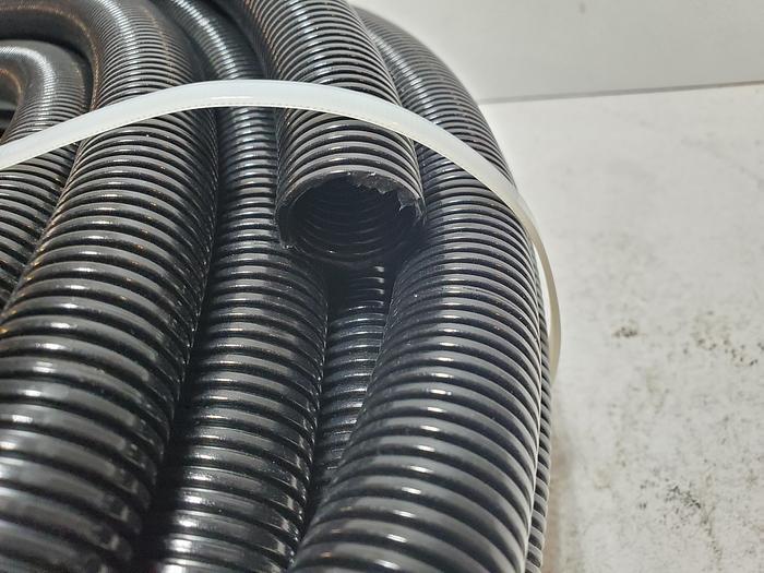 Used 15 Feet 1" Split Wire Loom Conduit Polyethylene Tubing Black Sleeve Tube