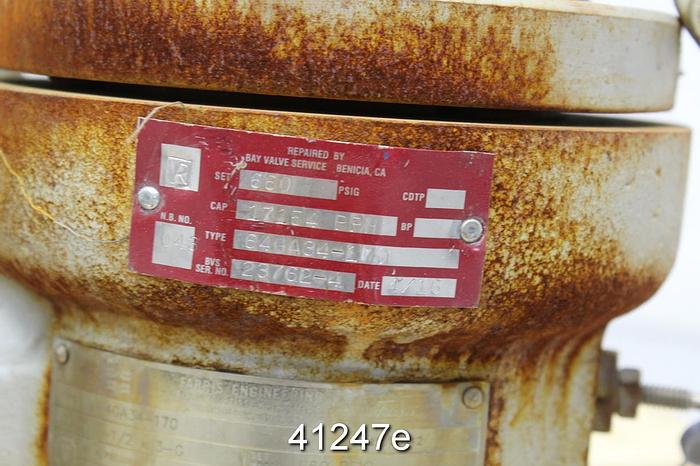 Used Teledyne Farris 64GA34-170 3x1.5 Pressure Relief Valve #41247