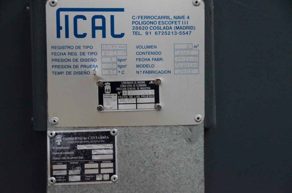Usado 2009 Fical FIC-2000 Deposito de Aire #4306