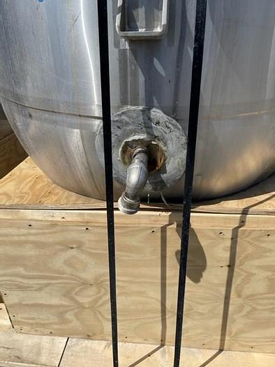 Used Mueller 300 Gallon Stainless Steel Jacketed Mixing Kettle with Double Motion Agitation