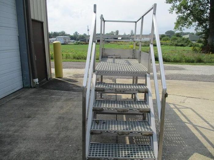 Used Work Platform; Stainless Steel, 7' 6"Lx3'W