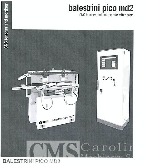 Used Ballestrini Pico MD2 CNC Tenoner and Mortiser Machine