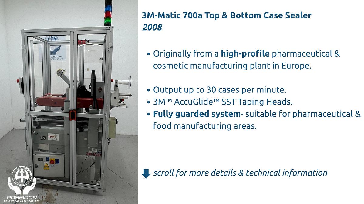 Used 3M Matic Adjustable Case Sealer - Fully Guarded (2008)