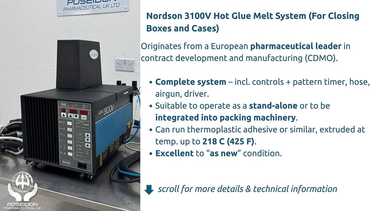 Used Nordson 3100V Hot Glue Applicator