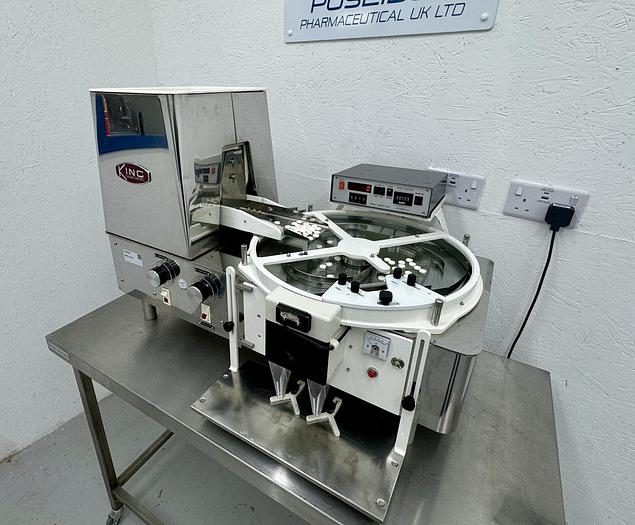 Used King TB-4 Stainless Steel 2-Head Bench Top Tablet Counter