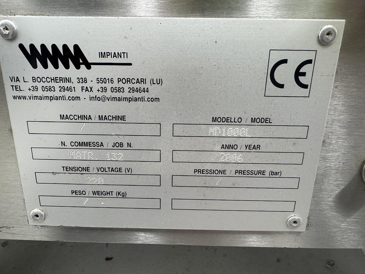 Used Advantech MD1000L Combi Unit De-Duster + Lock Met-30+ Metal Detector Check