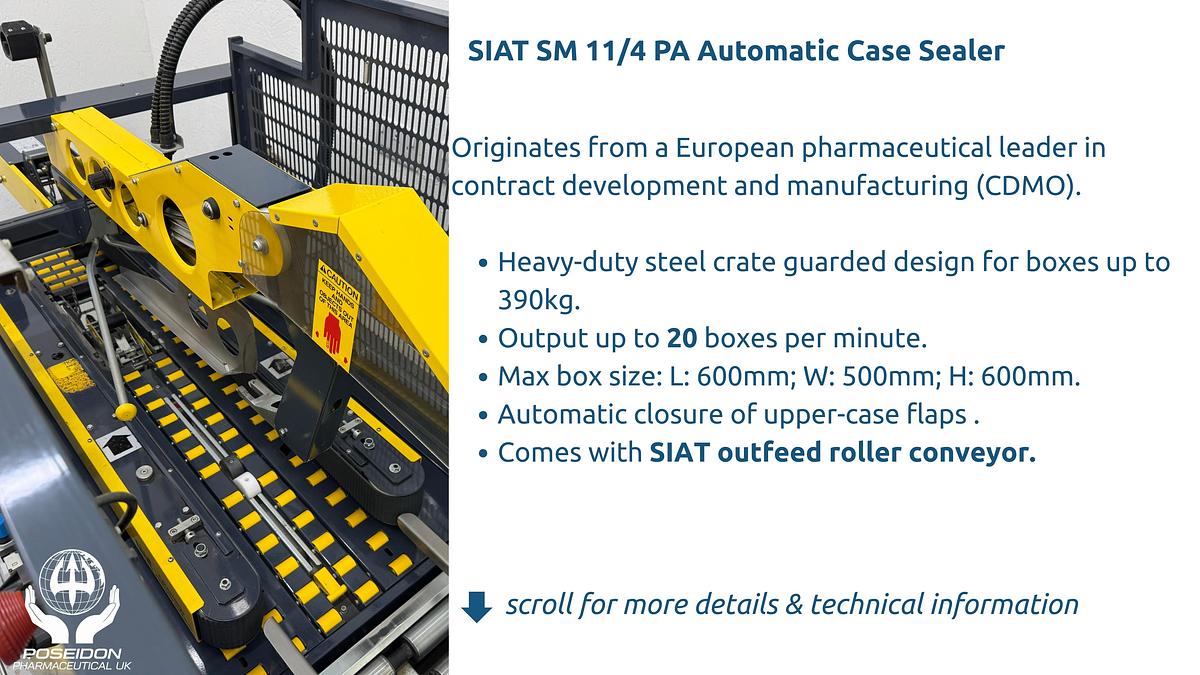 Used SIAT SM 11/4 PA Automatic Case Sealer