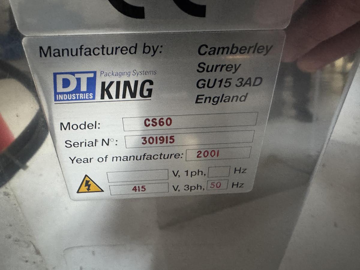 Used King KT320-4 filling line – all S/S and Pharma grade – incl. King CS60 Pick and Place Capper + Harland Sirius MK5 labeler – can work with dropper bottles (drops)