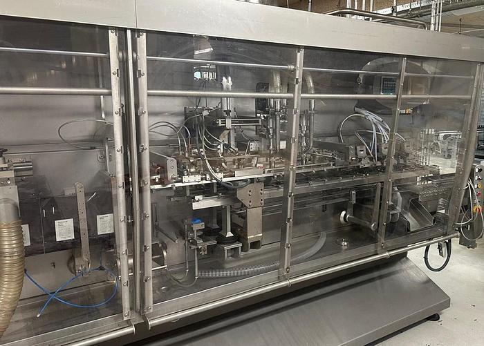 Used Mespack H-220 FE Doypack Stand Up Pouch Filler For Liquids