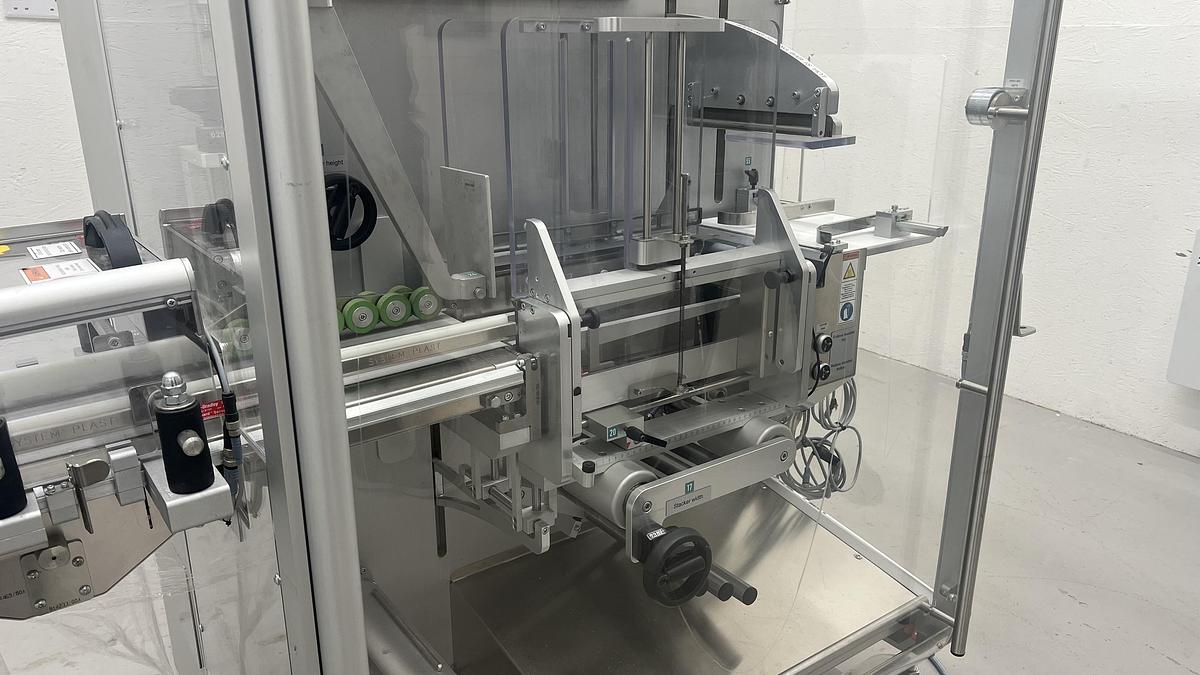 Used PEWO-Pack 250 automatic bundler and stretch bander 