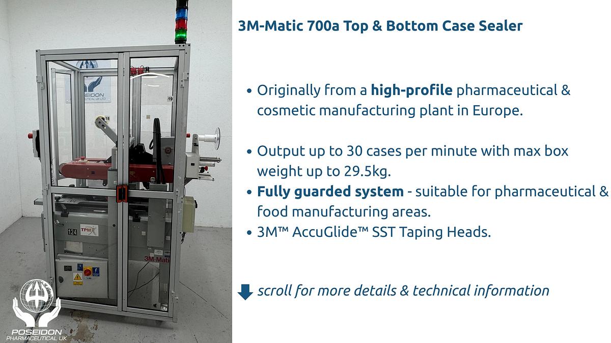 Used 3M Matic Adjustable Case Sealer - Fully Guarded