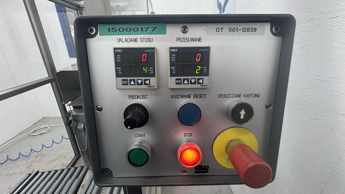 Used Marchesini PS300 semi-auto case packer – fully enclosed version