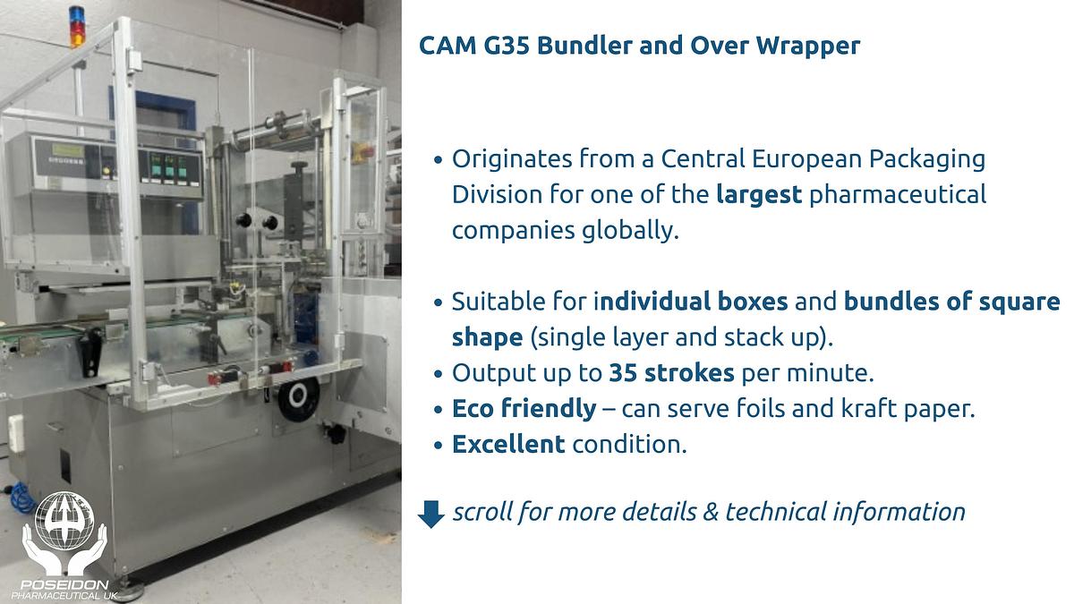 Used CAM G35 Bundler and Over Wrapper