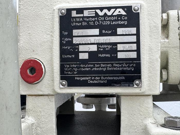 Used LEWA EK-1 Diaphragm Metering Pump EK1 (No2)