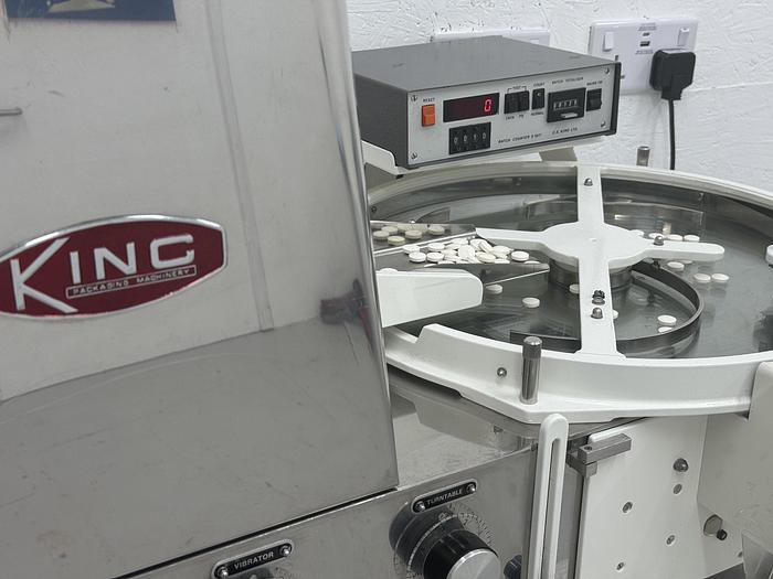 Used King TB-4 Stainless Steel 2-Head Bench Top Tablet Counter