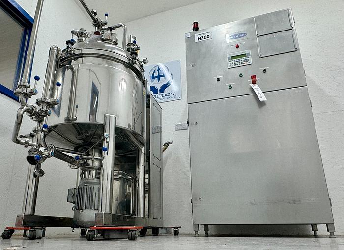 Used Urlinski 200 Litre Stainless Steel Jacketed Mixer Homogenizer