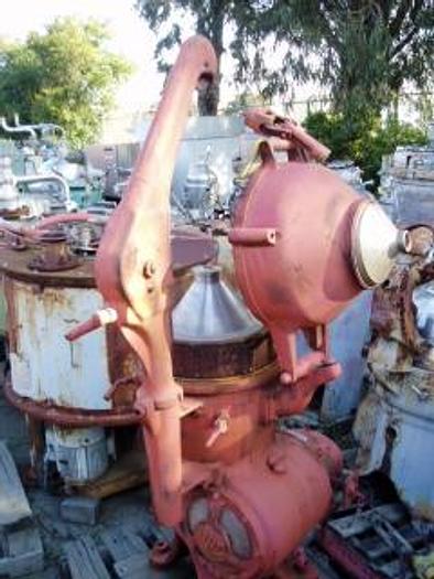 Used Centrifuge, Disc, Batch, Solids Retaining, Delaval, 194, #S203027