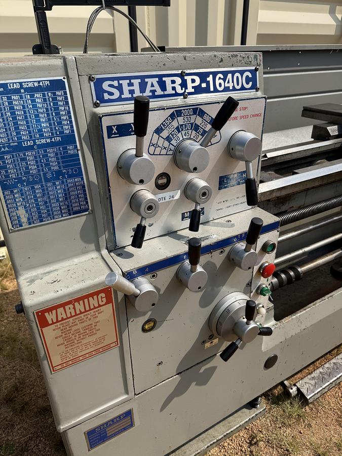 Used SHARP PRECISION ENGINE LATHE 16X40