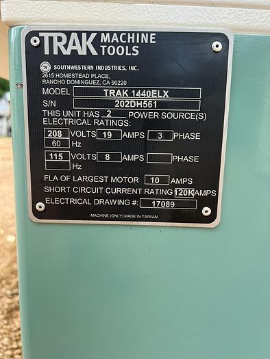 Used PROTOTRAK - TRAK 1440 CNC LATHE - SOUTHWESTERN INDUSTIES - LIKE BRAND NEW