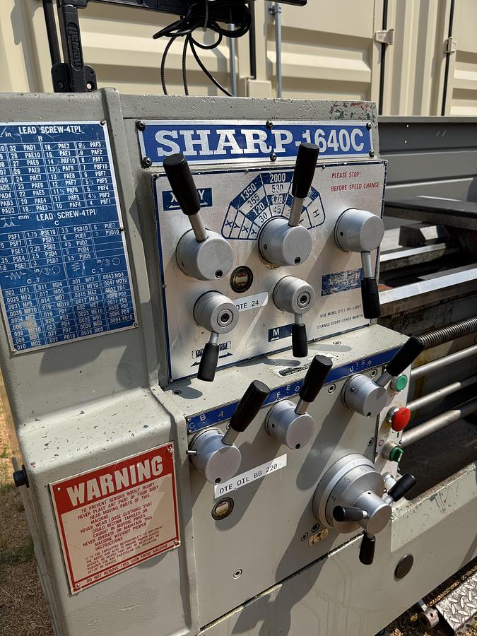 Used SHARP PRECISION ENGINE LATHE 16X40
