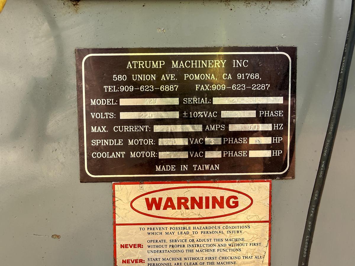 Used A-Trump Vertical Milling Machine - K2V