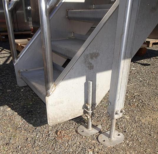 Used Mezzanine, 85" x 40" x 84", S/st, Food Grade, Stairs, #C742856