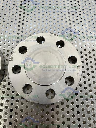 Used Enlin A/SA182 Stainless Steel F316L/316 6" Flange to 1" Sanitary Fitting Adapter