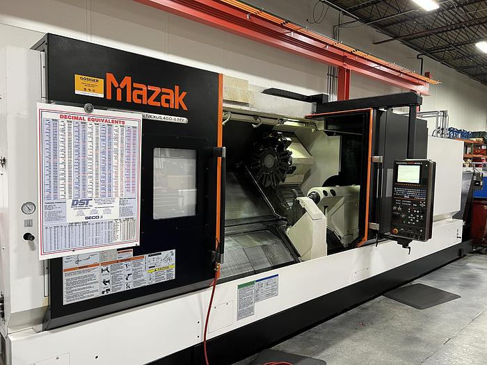 Used 2019 MAZAK QTN 450MY-II with Steady Rest Live Tooling & Y-Axis