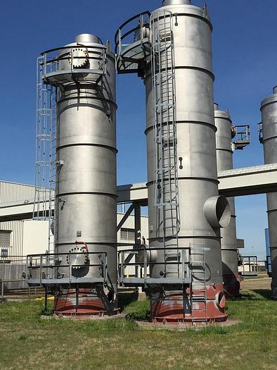 Used Offenhauser Co. 14,455 gallon vertical 304 stainless steel scrubber