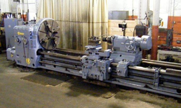 1965 Skoda Engine Lathe, 49" x 200" 38" SOC