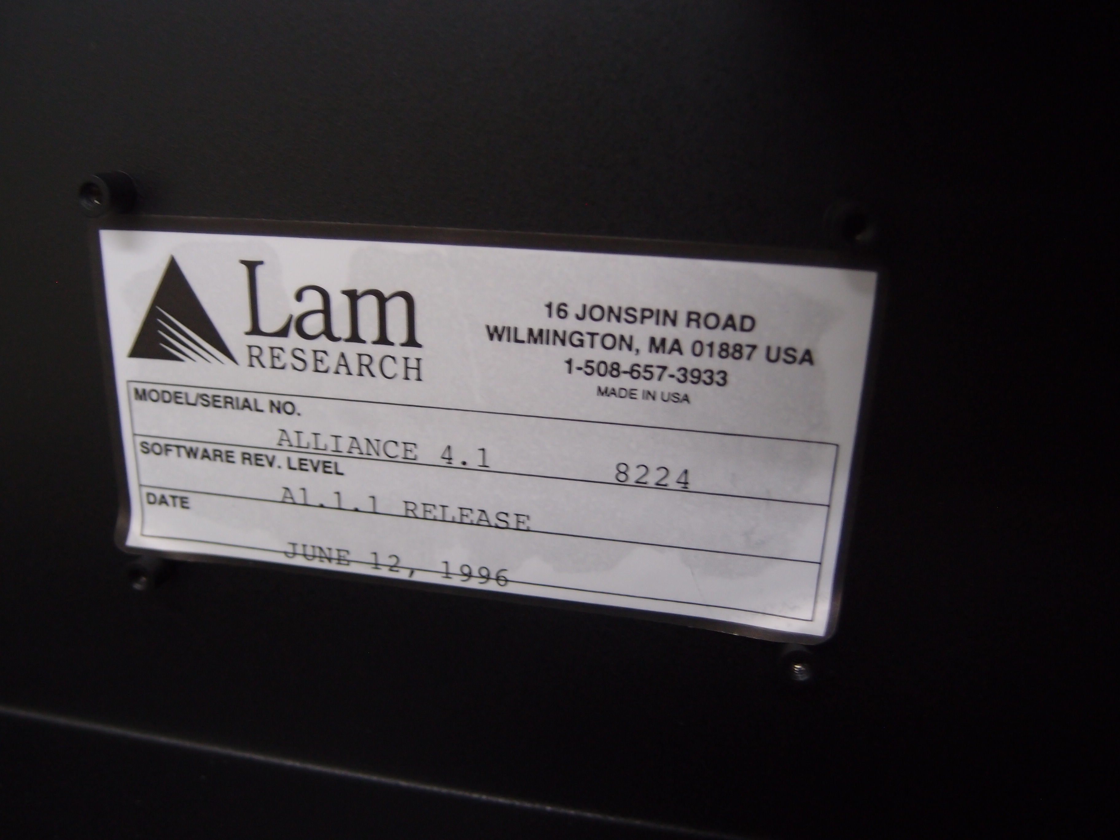 Used LAM Alliance 4.1