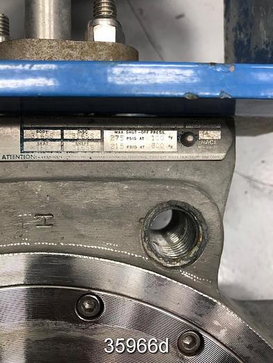 Used Neles Jamesbury 6" Hand Operated Wafer Sphere Butterfly Valve, 815L 11 3600 MT #35966