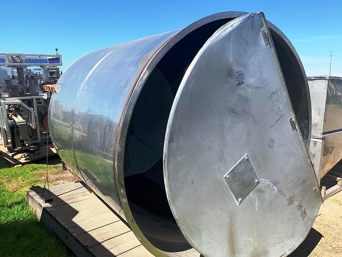 Used Tank, 1,750 Gallon, S/st, 78" x 84", CB #S743940