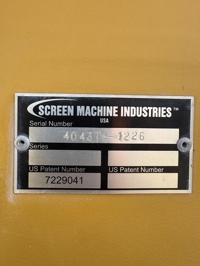 Used 2023 SCREEN MACHINE 4043 TR
