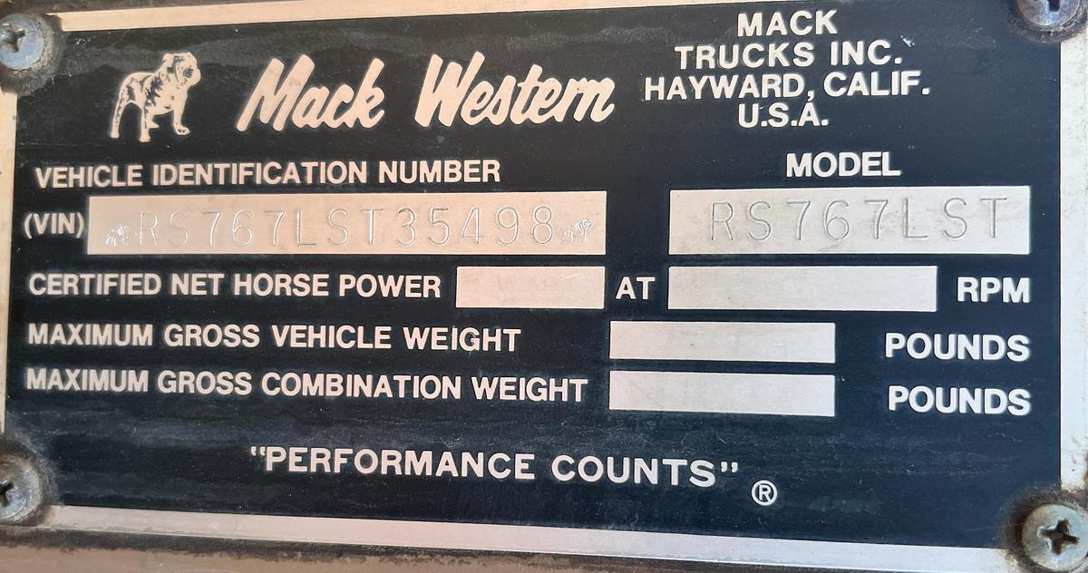Used 1977 MACK RS767LST