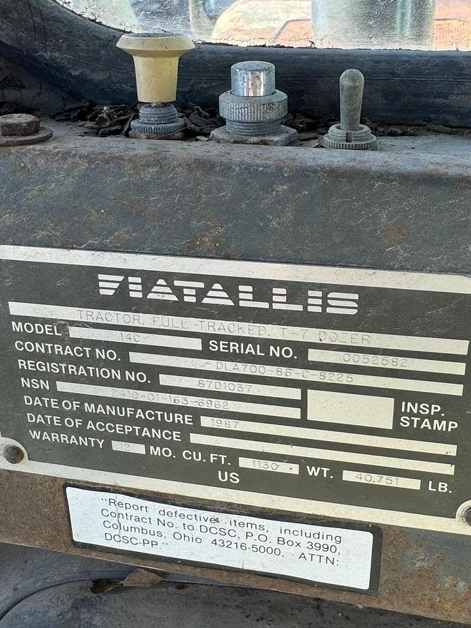 Used 1987 FIATALLIS 14C