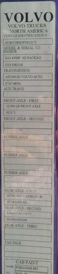Used 2015 VOLVO VNL64T780