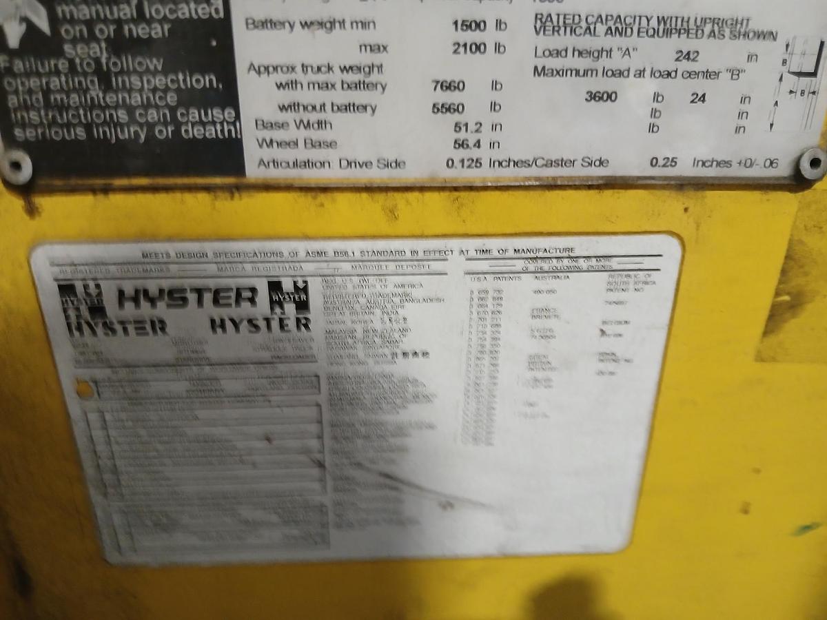 Used 2017 HYSTER 40-E30H5D3