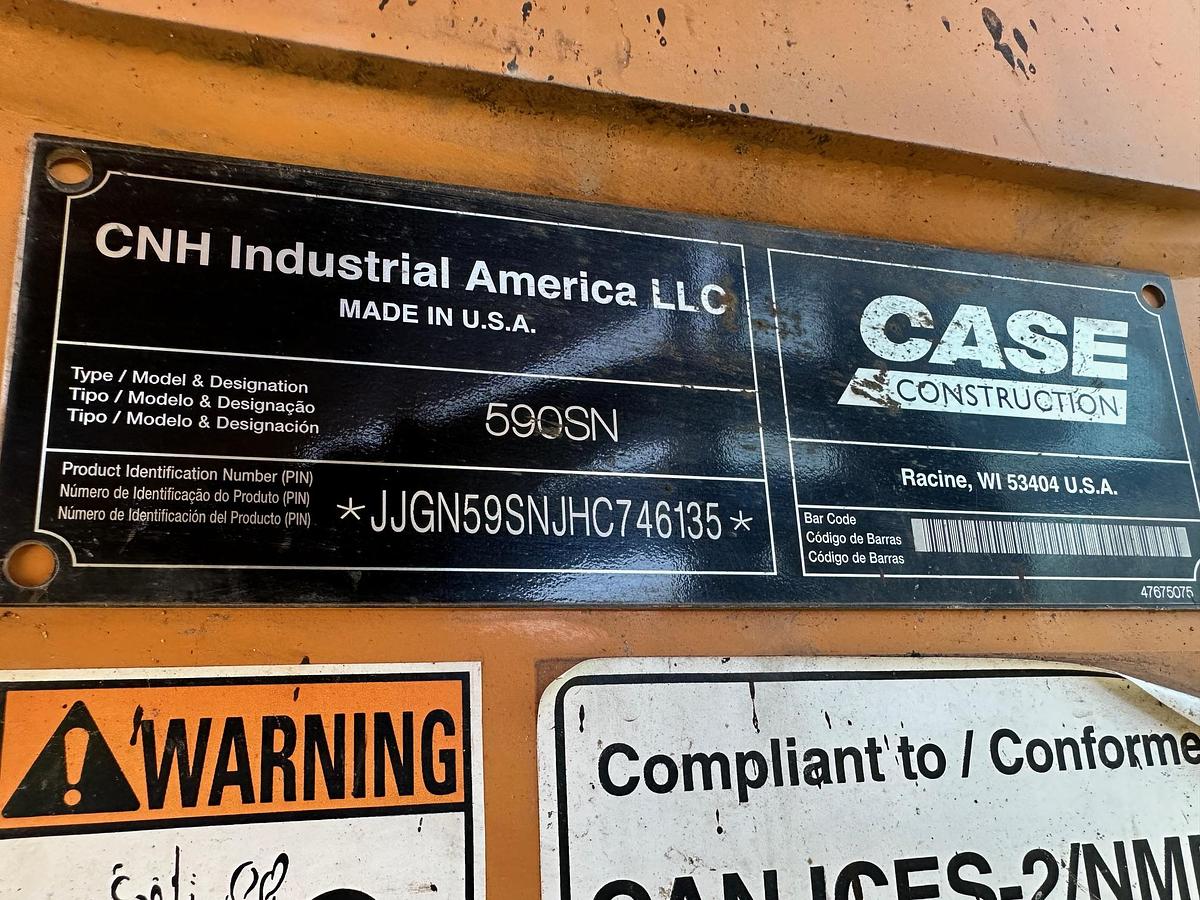 Used 2018 CASE 590 Super N