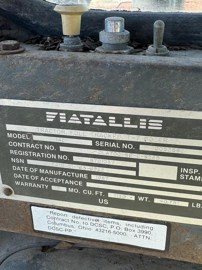 Used 1987 FIATALLIS 14C