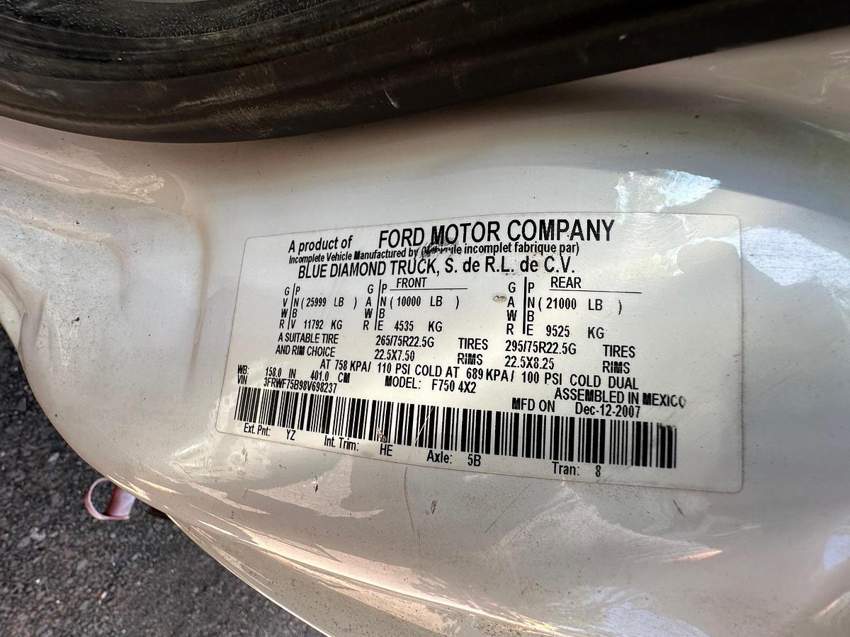 Used 2008 FORD F750