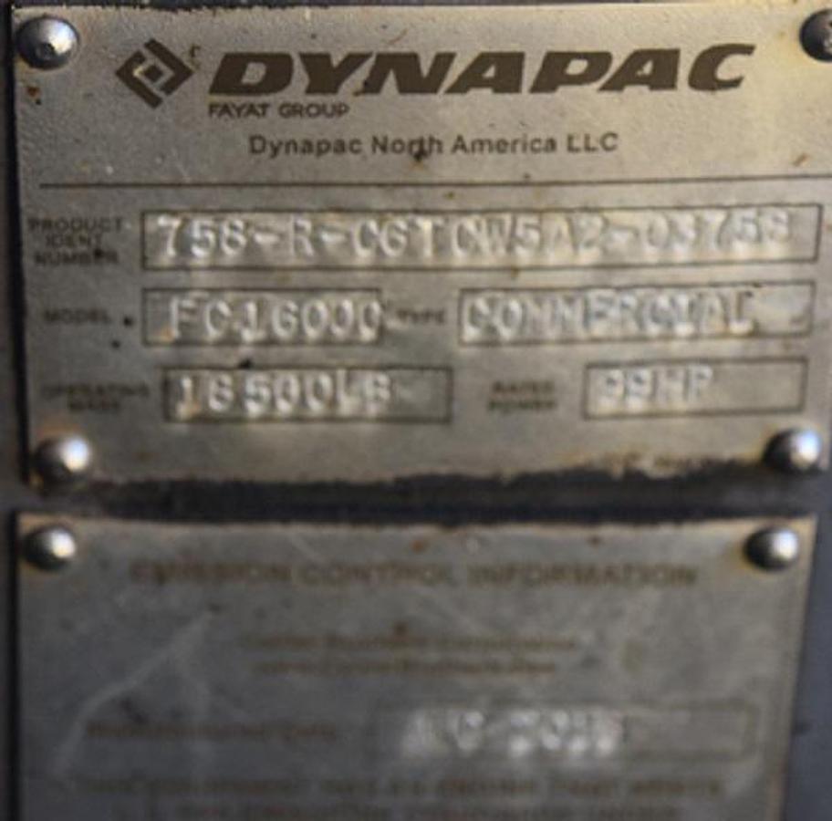 Used 2016 DYNAPAC FC16000
