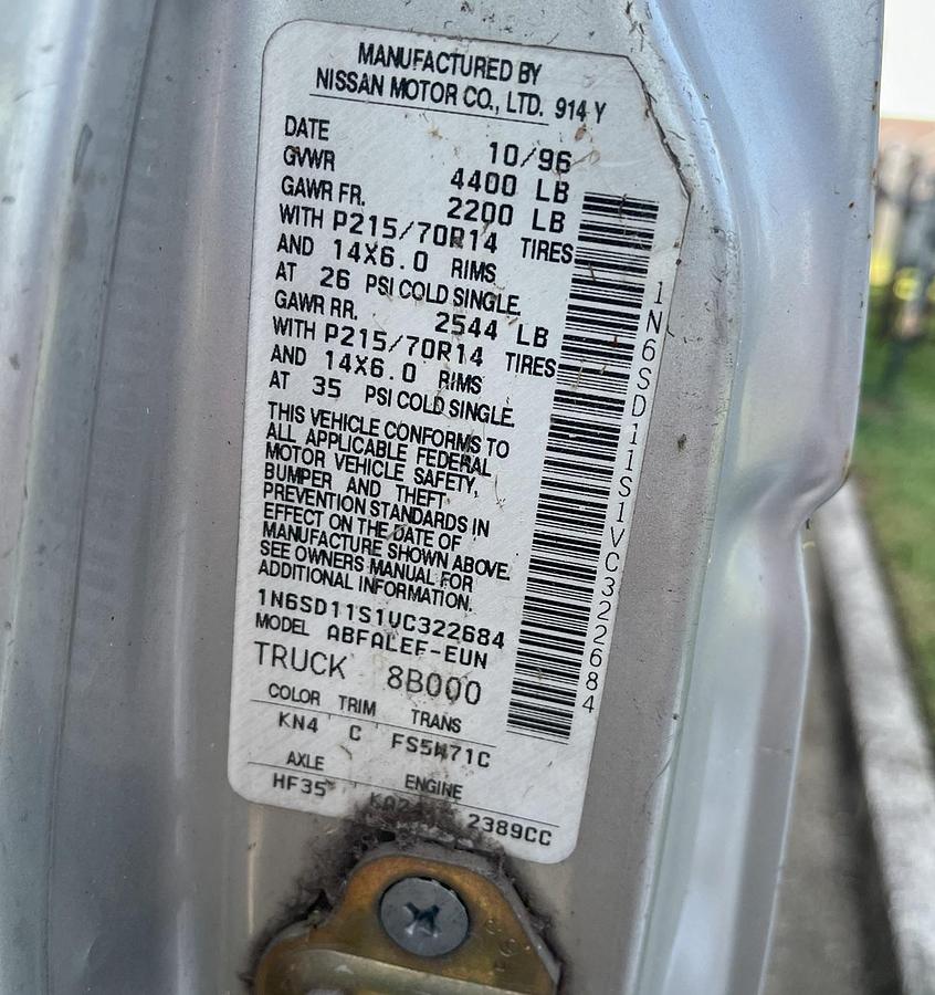 Used 1997 NISSAN HardBody