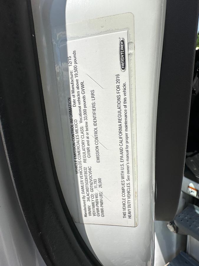 Used 2016 FREIGHTLINER Business Class M2