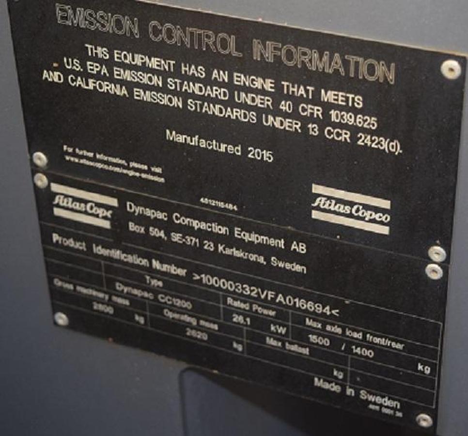 Used 2015 ATLAS CC1200