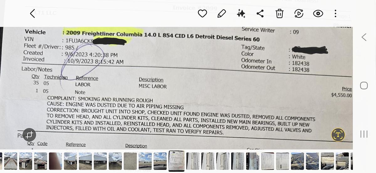 Used 2009 FREIGHTLINER Columbia