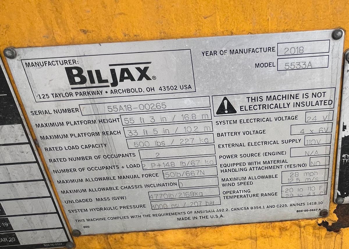 Used 2018 HAULOTTE 5533A